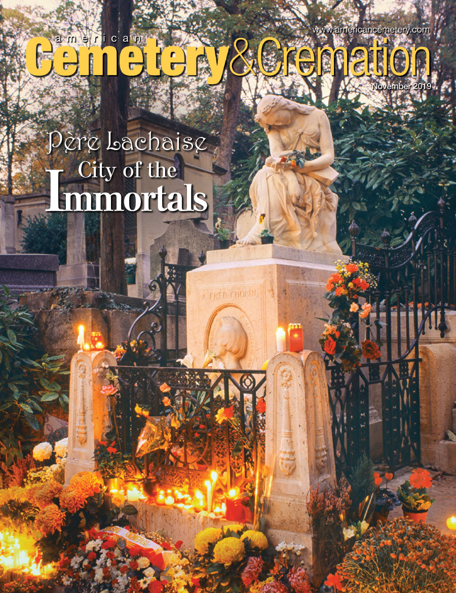 Cover of November 2019 issue of American Cemetery Magazine